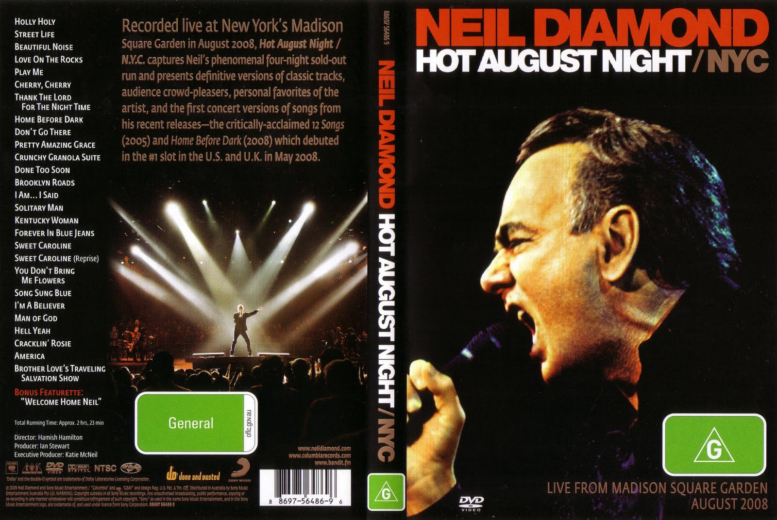 ESTANTE DO SOM NEIL DIAMOND ''Hot August Night"